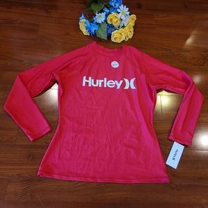 Hurley Red Sunshirt/ Rash Gaurd 1X